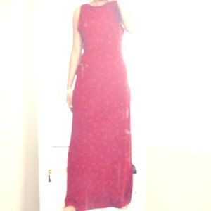 Backless Sparkly Red Dress